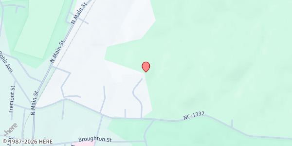 Map showing Montgomery Council on Aging-Troy Senior Center at 200 Park Rd, Troy, NC