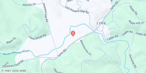 Map showing Share Thy Bread Ministry - Tryon SDA Church at 2820 Lynn Road, Tryon, NC