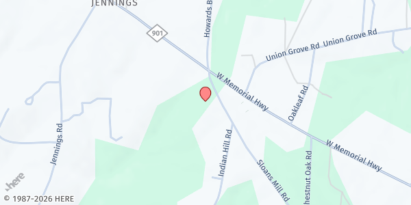 Map showing Union Grove UMC at 1331 Sloans Mill Rd, Union Grove, NC