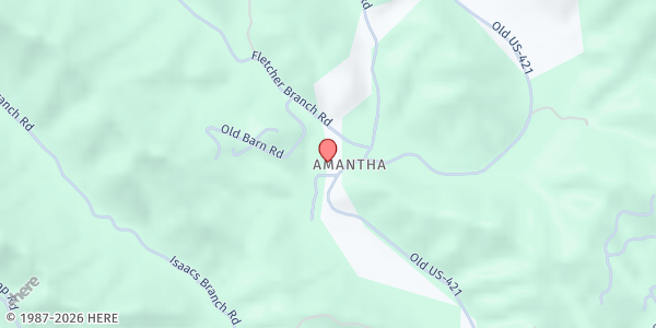 Map showing Western Watauga Food Outreach at 120 Henson Hollar Rd., Vilas, NC