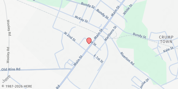 Map showing Spring Hill Baptist at Spring Hill Food Pantry, Wagram, NC