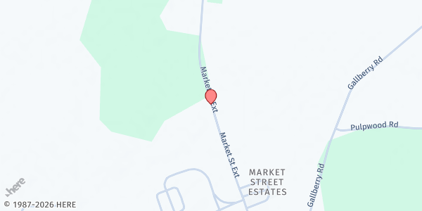 Map showing Word of Life at 4449 Market St. Ext. N., Washington, NC