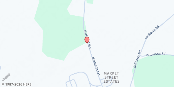 Map showing Word of Life at 4449 Market St., Washington, NC