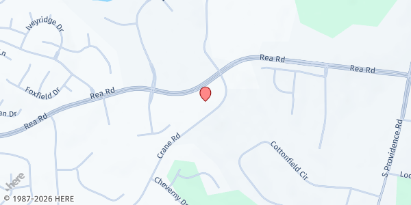 Map showing Common Heart Common Cupboard at St Margaret's at 8515 Rea Rd, Waxhaw, NC