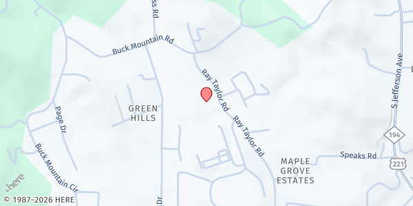 Map showing Ashe County Worship Center at 863 Ray Taylor Rd, West Jefferson, NC