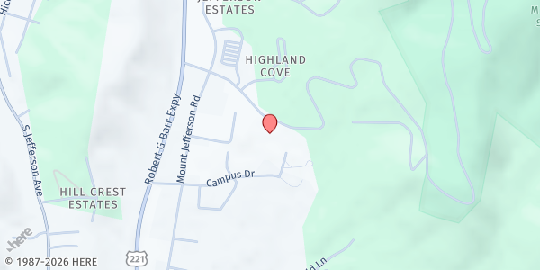 Map showing The Gathering Church of Ashe at 370 Mt Jefferson St Park Rd, West Jefferson, NC