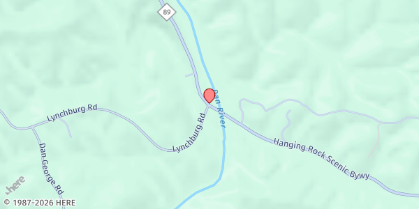 Map showing Francisco Presbyterian Church at 7257 NC Hw.y 89 W., Westfield, NC