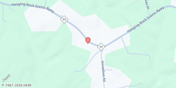 Map showing Francisco Presbyterian Church at 7257 NC Hwy 89 W, Westfield, NC