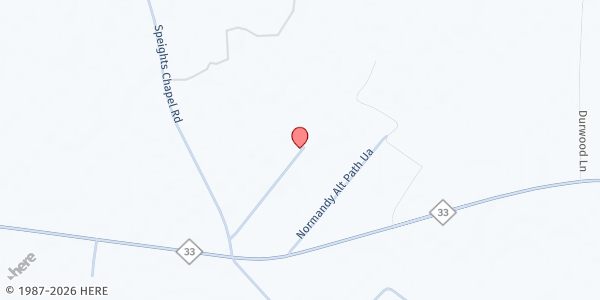 Map showing Hill Family Farm at 9002 Speight Chapel Rd, Whitakers, NC