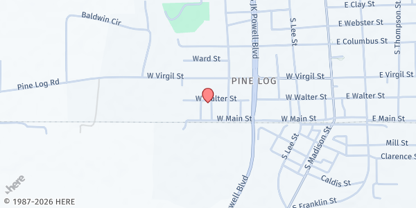 Map showing Lifesavers Outreach Services, Inc. at 3440 James B White Hwy. S., Whiteville, NC