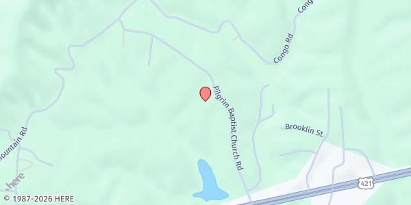 Map showing Pilgrim Baptist Church - Outreach Center at 493 Pilgrim Baptist Church Rd, Wilkesboro, NC