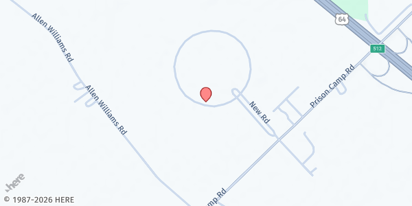 Map showing Catholic Charities Bob Martin Agriculture Center at 2900 Prison Camp Rd., Williamston, NC