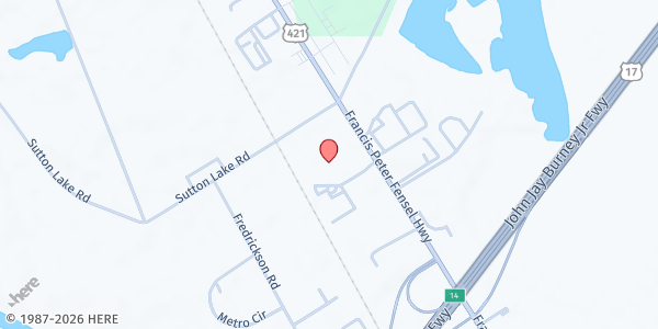 Map showing Straightway Ministries at 3705 U.S. 421, Wilmington, NC