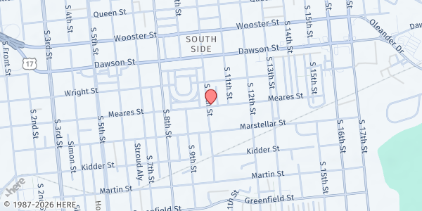 Map showing The A.C.T.S. Movement, Inc. - Meares St. at 1019 Meares St., Wilmington, NC