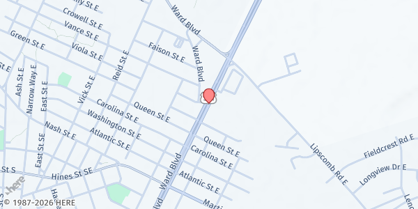 Map showing New Christian Food Pantry at 900 U.S. 301, Wilson, NC