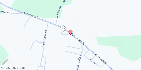 Map showing Good Shepherd Food Pantry at 819 Governors Rd, Windsor, NC