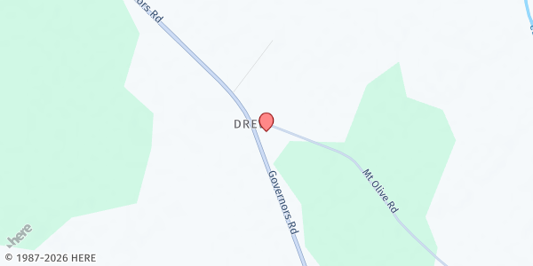 Map showing Mount Olive MC Church at 102 Mount Olive Rd., Windsor, NC