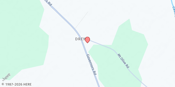 Map showing Mt. Olive Missionary at 102 Mt. Olive Rd., Windsor, NC