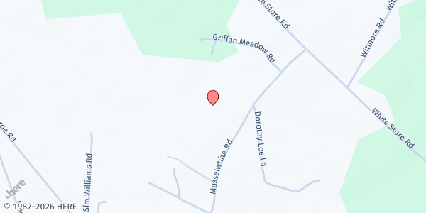 Map showing Mana From Heaven at 1712 Musselwhite Rd, Wingate, NC