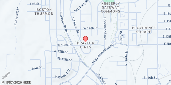 Map showing Friendship Resource Center at 1317 N Cherry St., Winston-Salem, NC