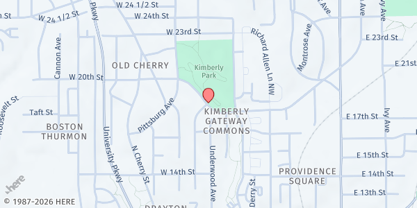 Map showing H.O.P.E. of Winston-Salem at 355 N Crawford Pl, Winston-Salem, NC