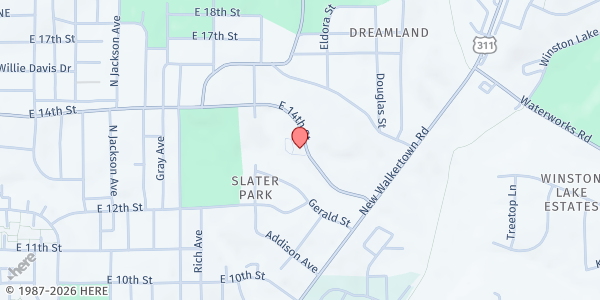 Map showing The Ultimate Sacrifice at 2285 Premier Park Ln, Winston-Salem, NC