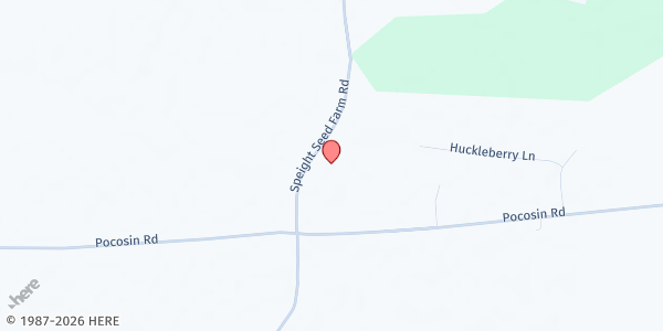 Map showing Emmanuel Community Unison Baptist Church at 3501 Speight Seed Farm Road, Winterville, NC