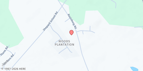 Map showing Straightway Temple at 3009 Rosinburg Rd., Zebulon, NC