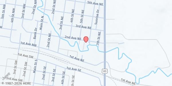 Map showing Belfield Lutheran Church Food Pantry at 506 2nd Ave NE, Belfield, ND