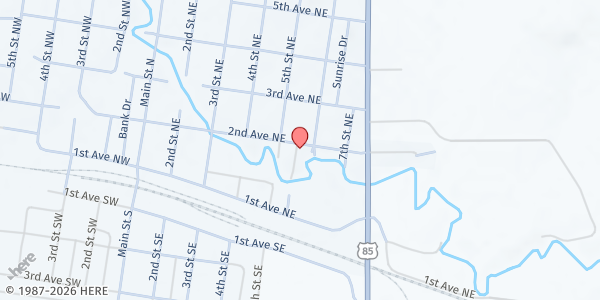 Map showing Belfield Medora Food Pantry at 506 2nd Ave NE, Belfield, ND