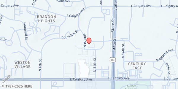 Map showing Adopt-A-Block - New Song Church at 3200 N 11th St, Bismarck, ND