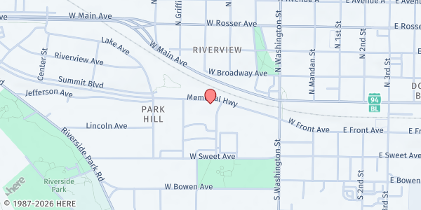 Map showing Hope on the Horizon - Faith City Chapel at 529 Memorial Hwy., Bismarck, ND
