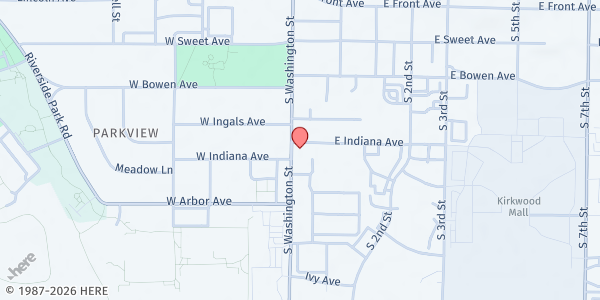 Map showing Salvation Army - Bismarck at 601 S Washington St., Bismarck, ND