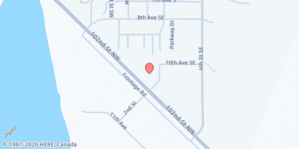 Map showing Crosby Community Center/Andrist Arena at 1002 2nd St SE, Crosby, ND