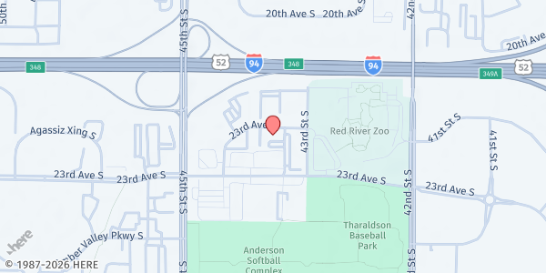 Map showing United Way of Cass-Clay Main Office at 4351 23rd Ave S, Fargo, ND