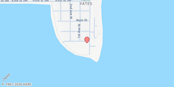 Map showing St Luke's Episcopal Church at 501 S River Rd, Fort Yates, ND