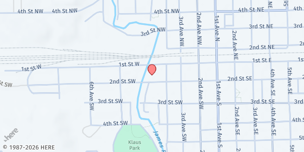 Map showing Progress Community Center at 428 2nd St SW, Jamestown, ND
