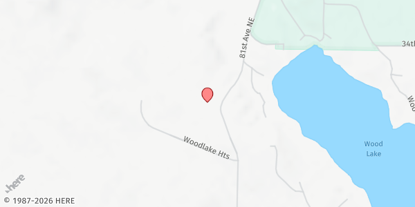 Map showing Spirit Lake Ministry Center at 3365 81st St. NE, Sheyenne, ND