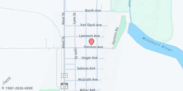 Map showing Summit Counseling Services at 312 Harmon Ave, Stanton, ND