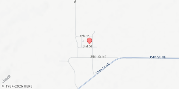 Map showing Community Nourishment at 321 3rd St., Tokio, ND