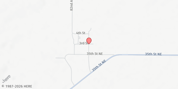 Map showing Community Nourishment at 321 3rd St., Tokio, ND