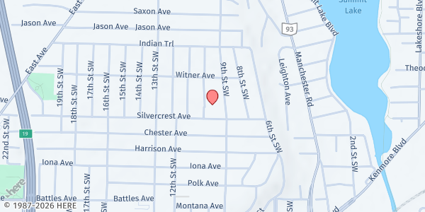 Map showing Forever R Children- Balch St Distribution at 69 S. Balch St, Akron, OH