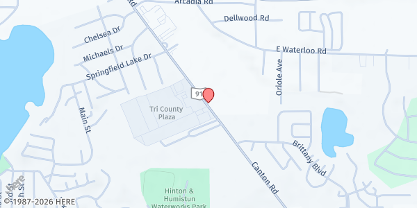 Map showing Kings Kitchen Pantry at 1551 Canton Rd, Akron, OH