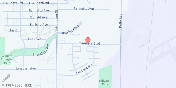 Map showing Vantage Aging - Meals on Wheels at 101 Rosemary Blvd, Akron, OH