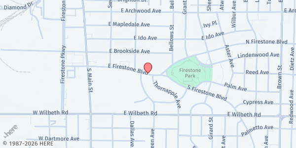 Map showing Y Bridge Distribution Site at , Akron, OH