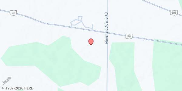 Map showing Faith UMC at 1574 St. Route 96, Ashland, OH