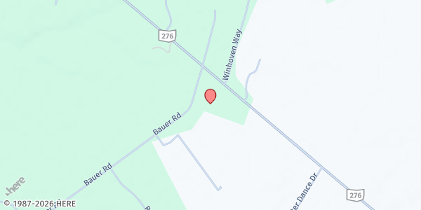 Map showing Faith Tabernacle: Love and Scratch Food Ministries513 at 2525 Bauer Road, Batavia, OH