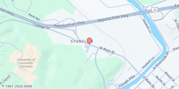 Map showing Holy Trinity SVDP at PO Box 257, Batavia, OH