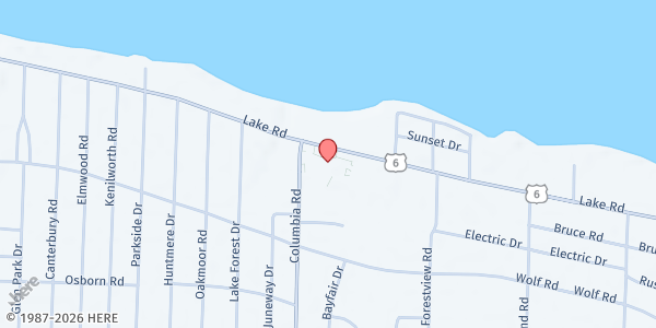 Map showing Bay Food Ministry at 25415 Lake Rd, Bay Village, OH