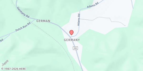 Map showing Community Action Committee of Pike County- Adams at 17 Adams Rd, Beaver, OH